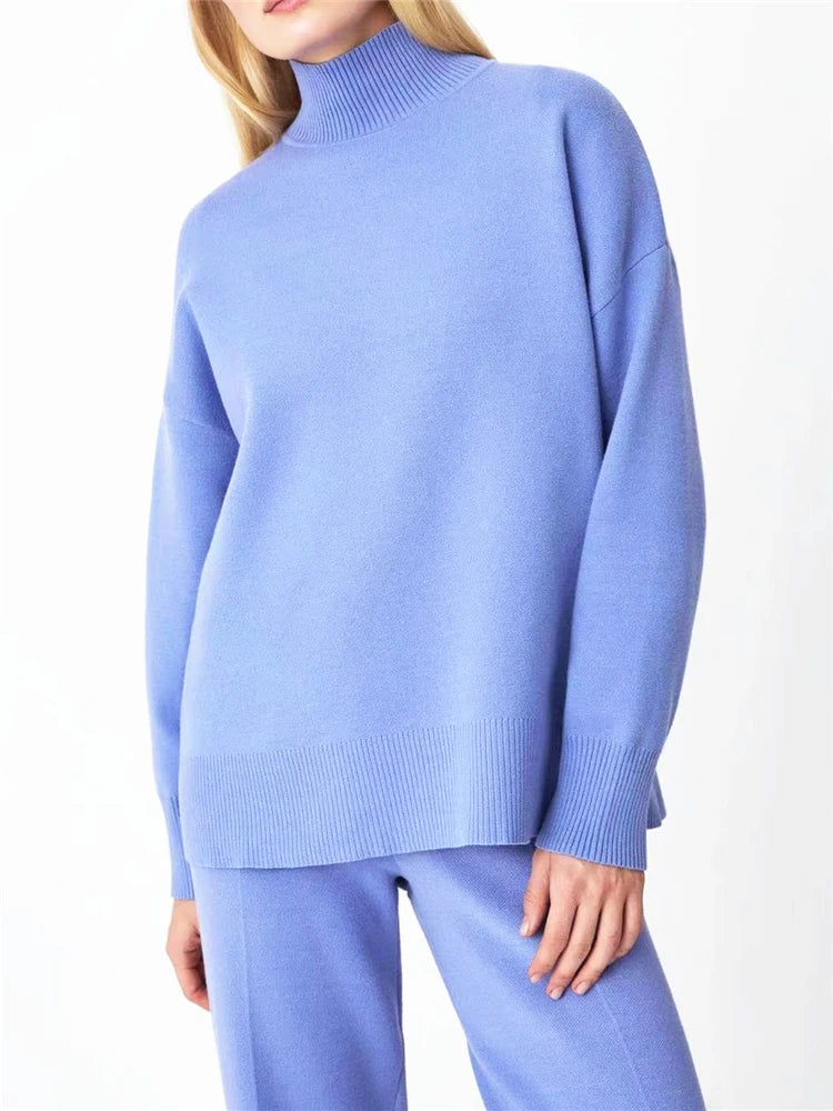 Women's Autumn Winter 2 Piece Knitted Set