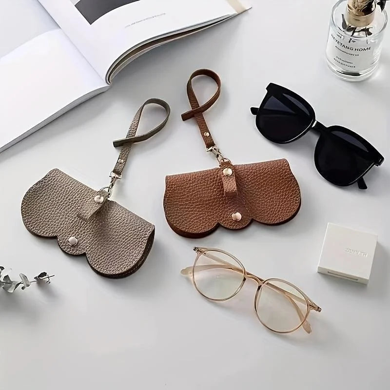 Soft Leather Sunglasses Bag