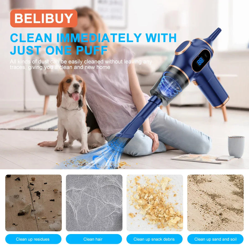 Cordless vacuum cleaner for car and home BELIBUY